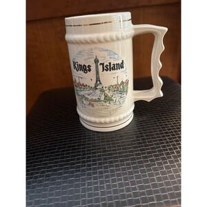 Kings Island Ceramic Stein Mug Souvenir Eiffel Tower Theme Park